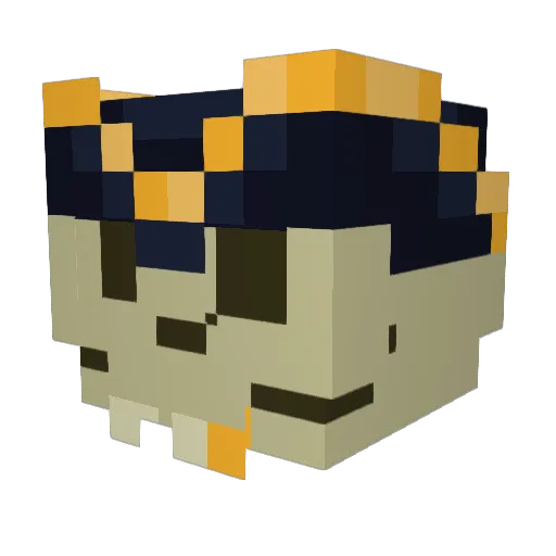 MrForz Minecraft avatar head, 3D render