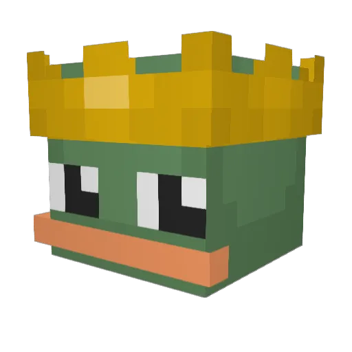 MrFr0g_ Minecraft avatar head, 3D render