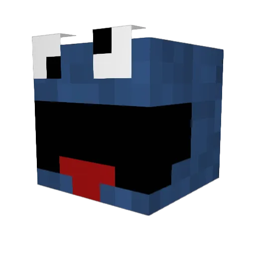 MrFraggle Minecraft avatar head, 3D render