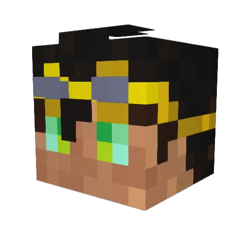 MrFrank0 Minecraft avatar head, 3D render