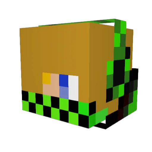 MrFrappuccino Minecraft avatar head, 3D render