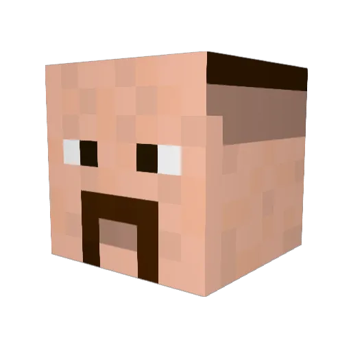 MrFrawthee Minecraft avatar head, 3D render