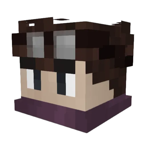 MrFredlin Minecraft avatar head, 3D render