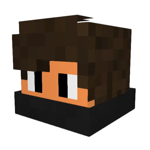 MrFree13 Minecraft avatar head, 3D render