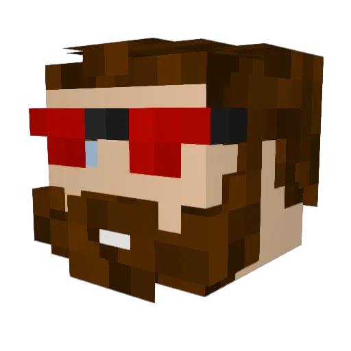 MrFreshObama Minecraft avatar head, 3D render