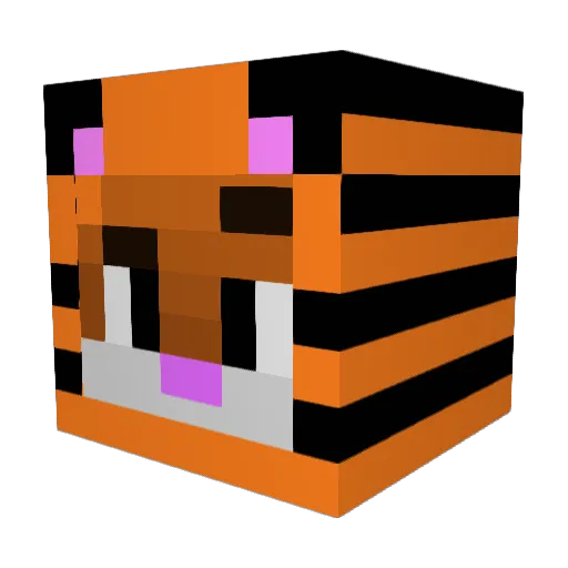 MrFrietberg Minecraft avatar head, 3D render