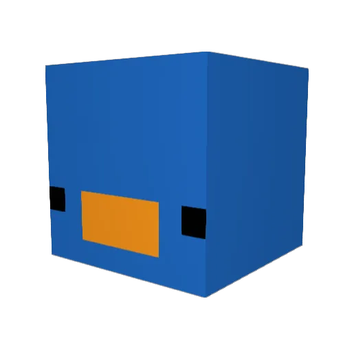 MrFritts Minecraft avatar head, 3D render