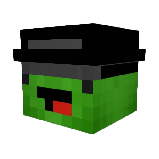 MrFrogMC Minecraft avatar head, 3D render