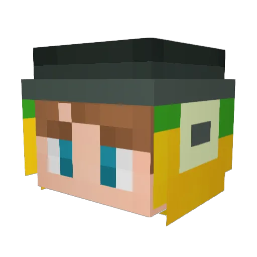 MrFrogTeamLeap Minecraft avatar head, 3D render