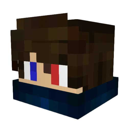 MrFrosty91 Minecraft avatar head, 3D render