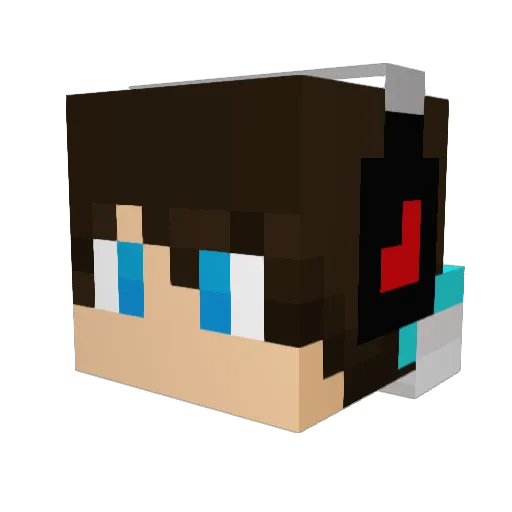 MrFrutik Minecraft avatar head, 3D render
