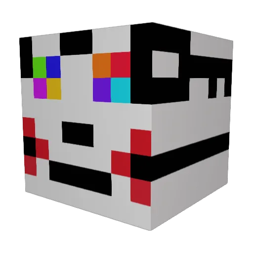 MrFuntime2208 Minecraft avatar head, 3D render