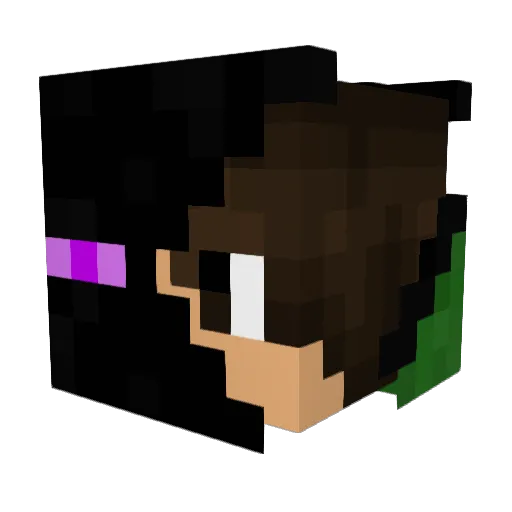 MrFuzzyX3 Minecraft avatar head, 3D render