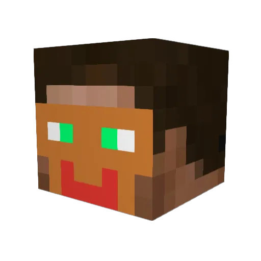MrFynn30 Minecraft avatar head, 3D render