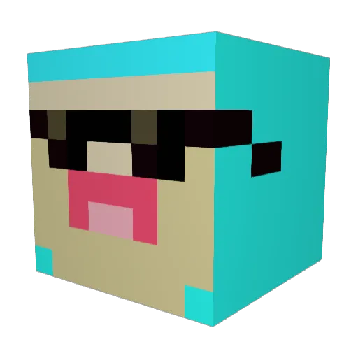 MrGG_619 Minecraft avatar head, 3D render