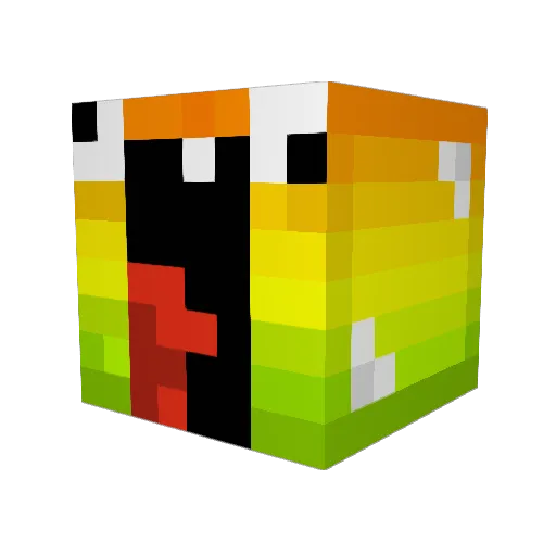 MrGPlayz Minecraft avatar head, 3D render