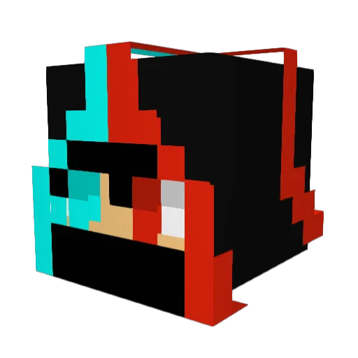 MrGaban Minecraft avatar head, 3D render