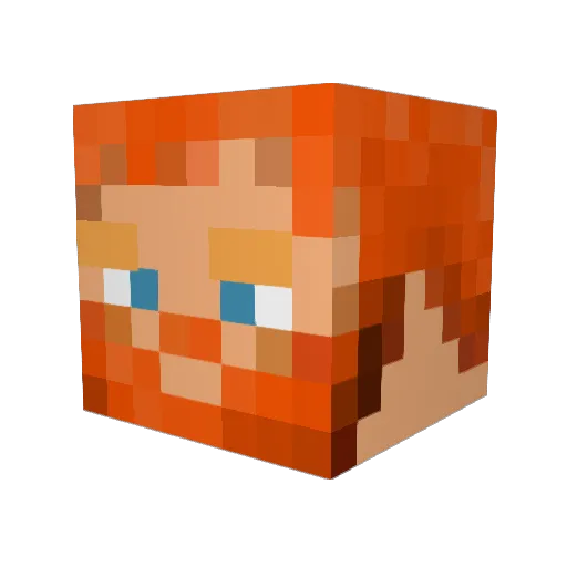 MrGabos Minecraft avatar head, 3D render