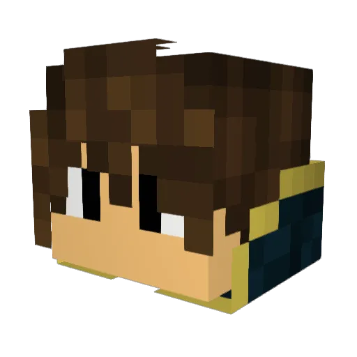 MrGain Minecraft avatar head, 3D render