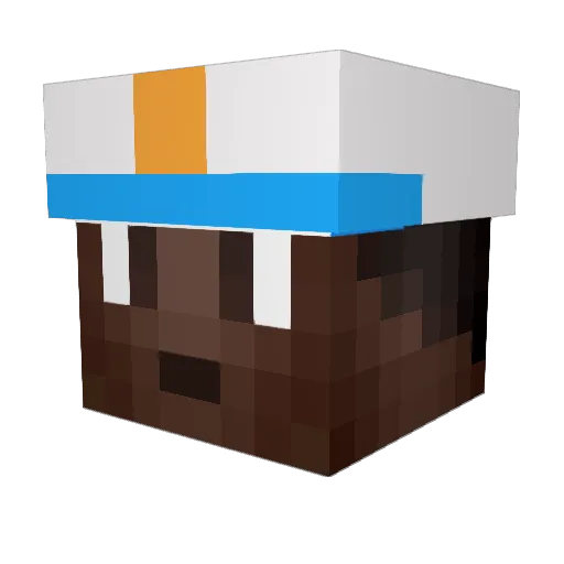 MrGalactic Minecraft avatar head, 3D render
