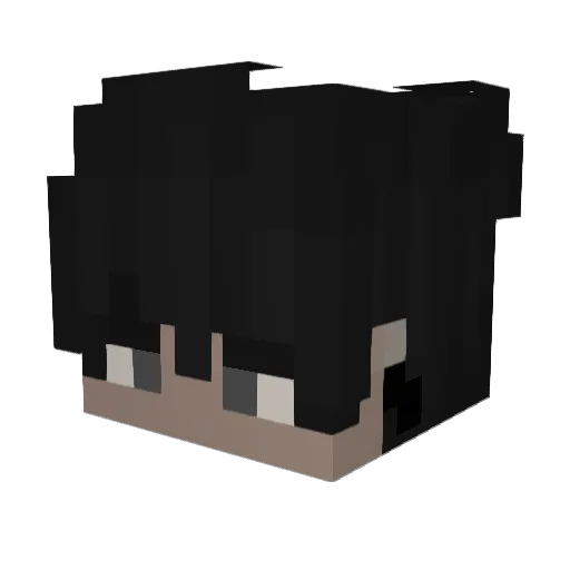 MrGaletz Minecraft avatar head, 3D render
