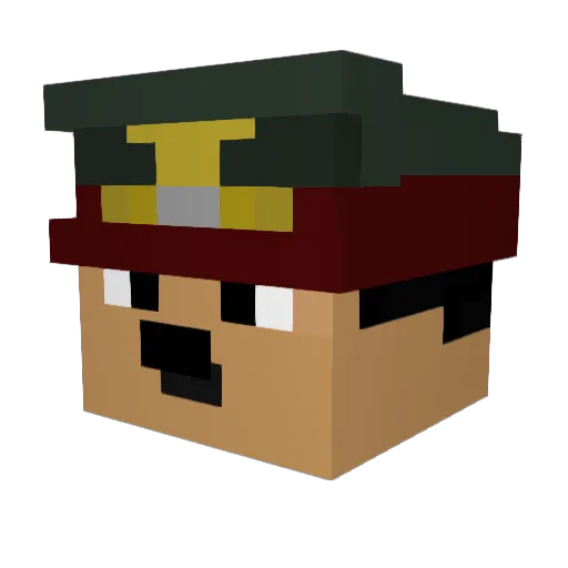 MrGamer721 Minecraft avatar head, 3D render