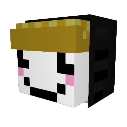 MrGamon Minecraft avatar head, 3D render