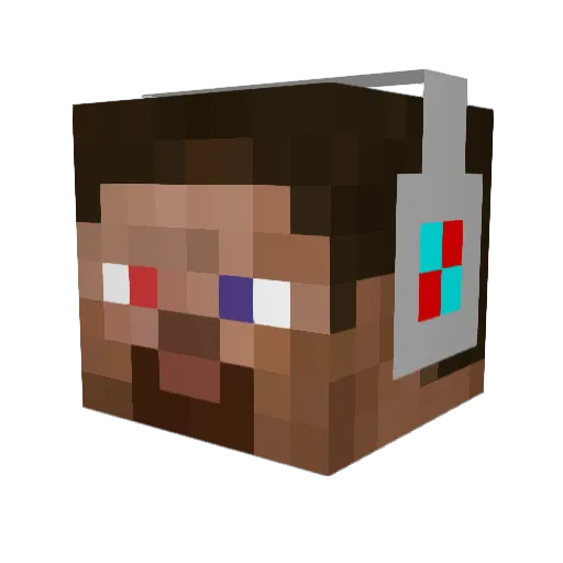 MrGcGamer Minecraft avatar head, 3D render