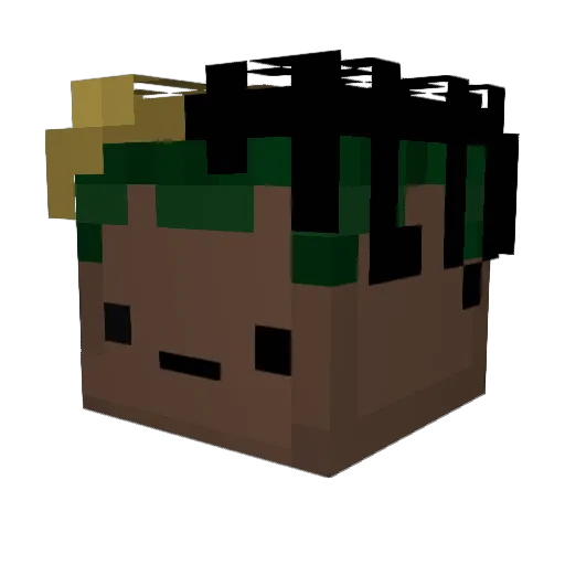 MrGeorge69 Minecraft avatar head, 3D render