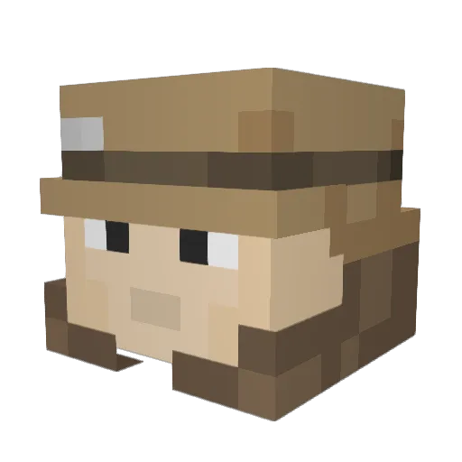 MrGeorgy Minecraft avatar head, 3D render