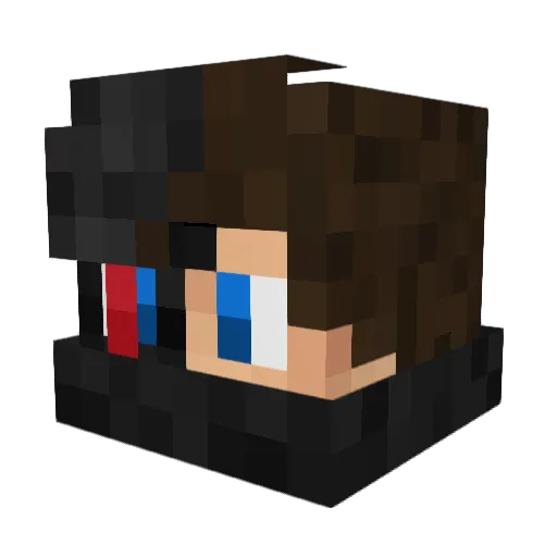 MrGhost_37 Minecraft avatar head, 3D render