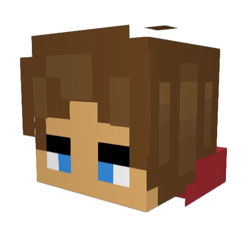 MrGibby Minecraft avatar head, 3D render