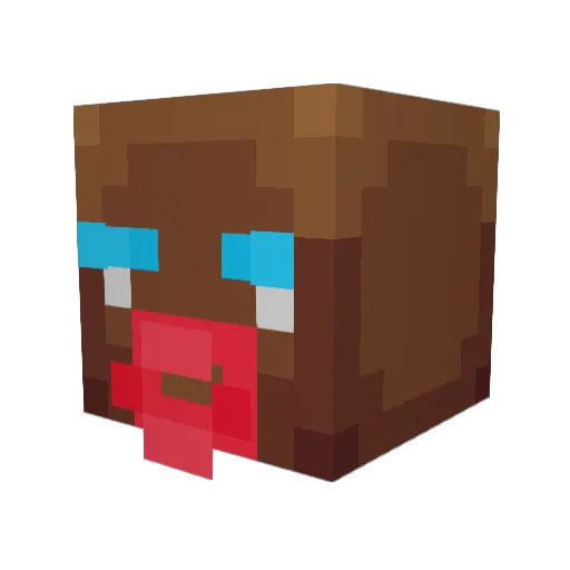 MrGiuk Minecraft avatar head, 3D render
