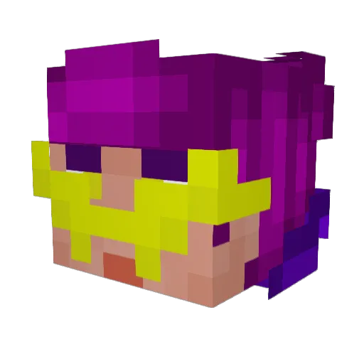 MrGliscor Minecraft avatar head, 3D render