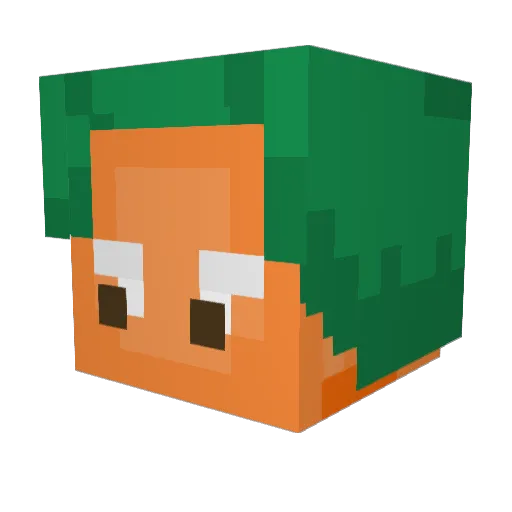 MrGnome_ Minecraft avatar head, 3D render