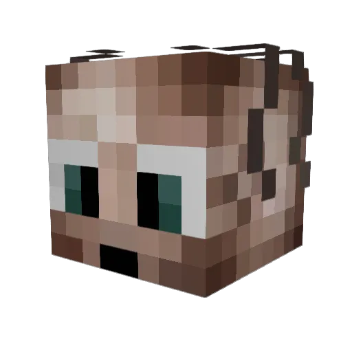 MrGollum Minecraft avatar head, 3D render