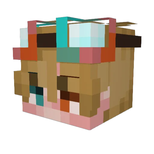 MrGoodDemon Minecraft avatar head, 3D render