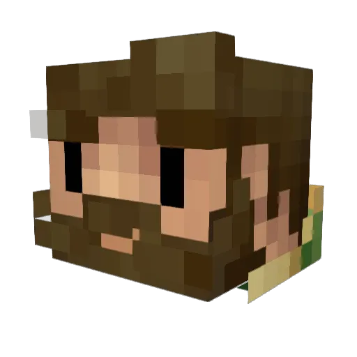MrGoodbutbad Minecraft avatar head, 3D render