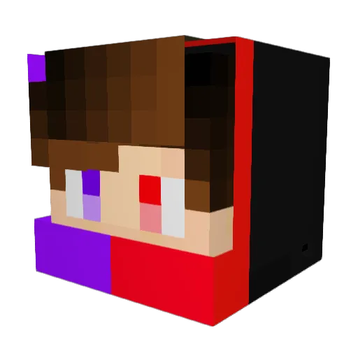 MrGoodwin9 Minecraft avatar head, 3D render