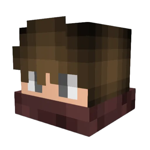MrGorillaBeer Minecraft avatar head, 3D render