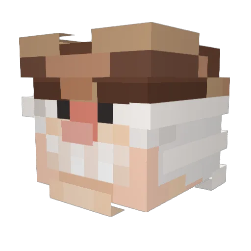 MrGoydaman Minecraft avatar head, 3D render