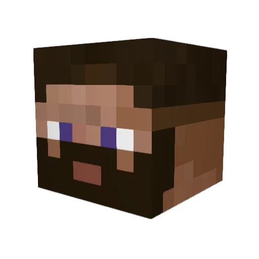 MrGrabung Minecraft avatar head, 3D render