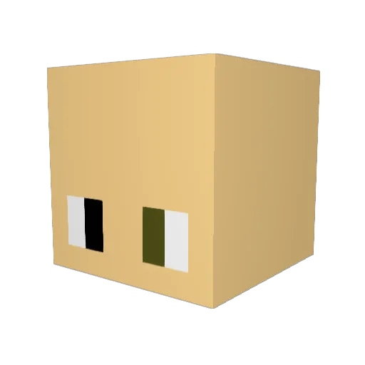 MrGreet Minecraft avatar head, 3D render