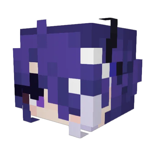MrGreninjaA Minecraft avatar head, 3D render