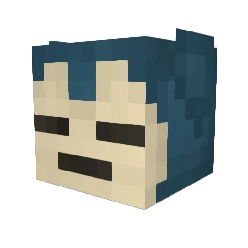 MrGrilson Minecraft avatar head, 3D render