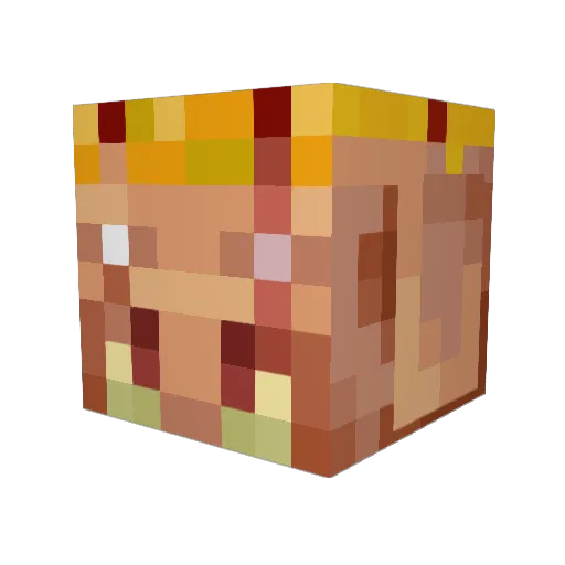 MrGrinch0810 Minecraft avatar head, 3D render