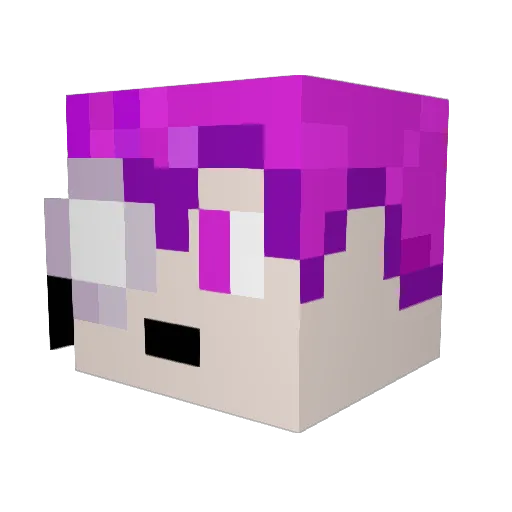 MrGrivus Minecraft avatar head, 3D render