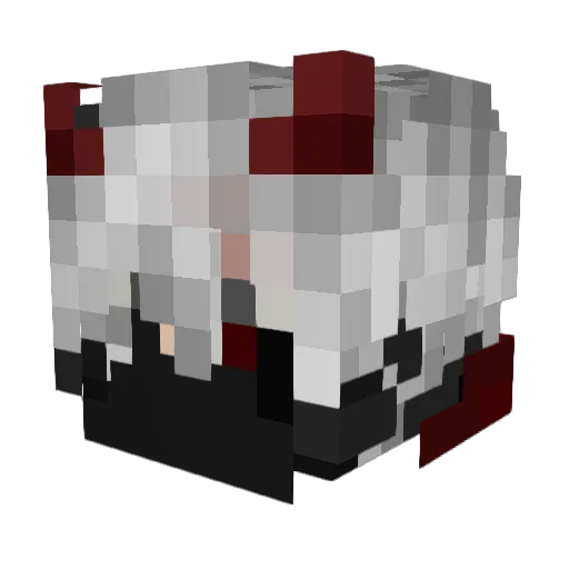 MrGrozny Minecraft avatar head, 3D render