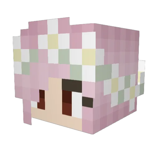 MrGuille Minecraft avatar head, 3D render