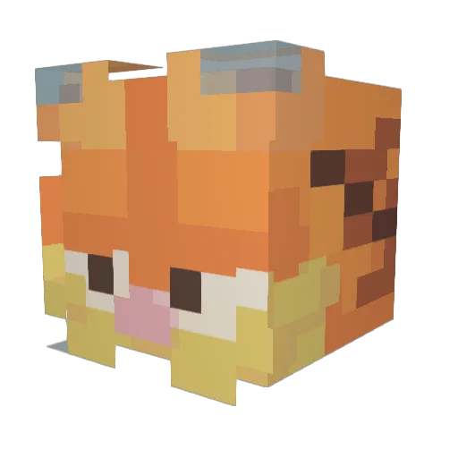 MrGummy_ Minecraft avatar head, 3D render
